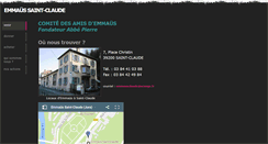 Desktop Screenshot of emmaussaintclaude.fr