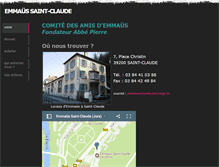 Tablet Screenshot of emmaussaintclaude.fr